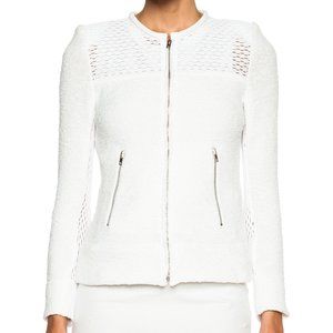 $478 Sz 36 2 IRO Hurley White Leather Trim Blazer